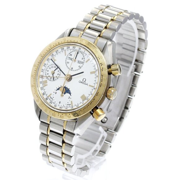 OMEGA Speedmaster 3331.20 Triple calendar YG bezel Automatic Men's Watch - Picture 7 of 8